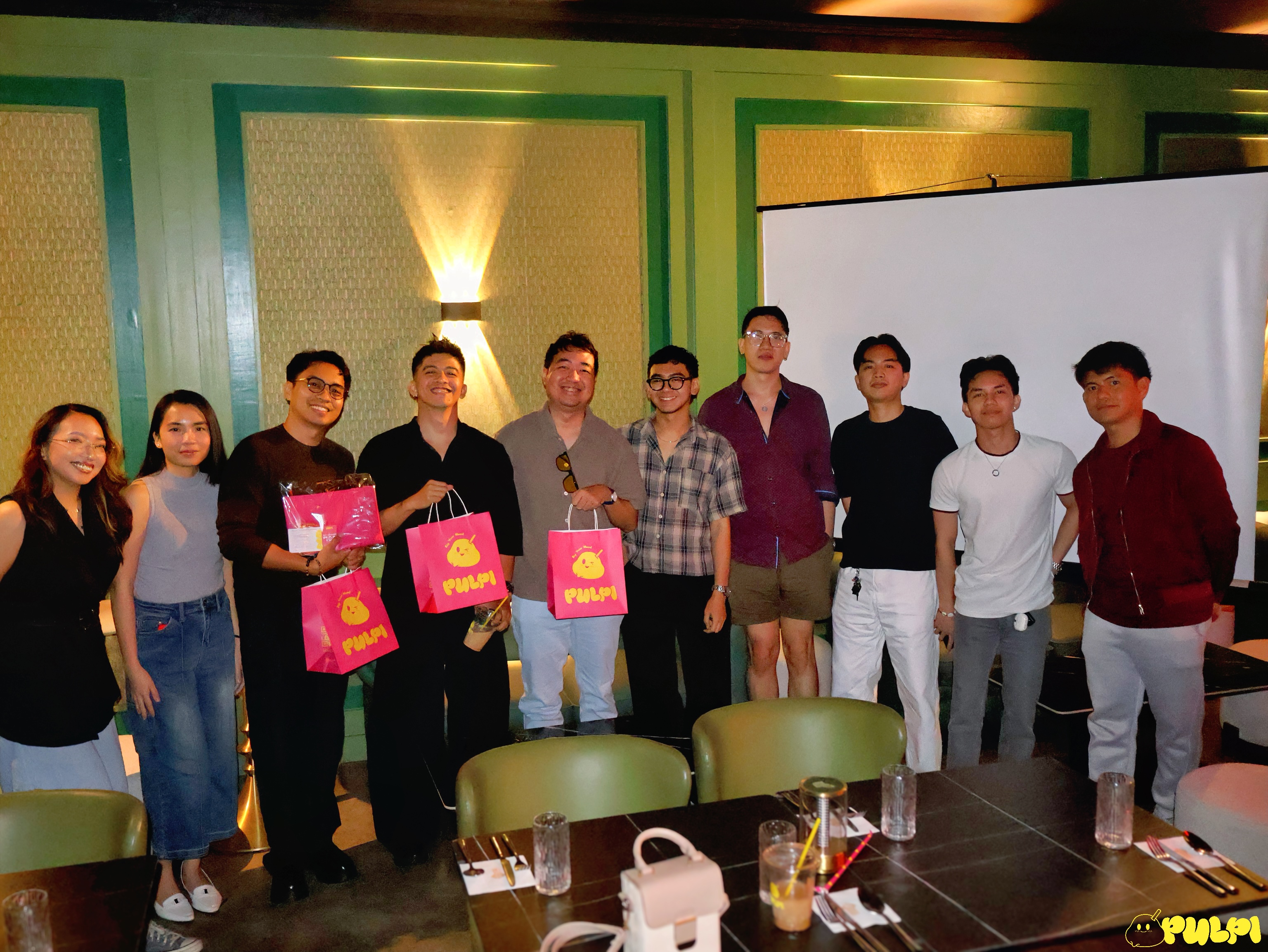 Guests and speakers at a Pulpi Talk event